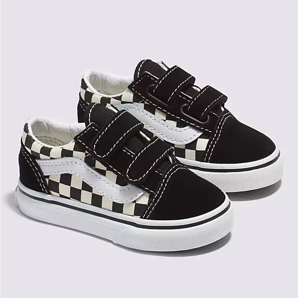 Toddler Old Skool V Primary Check Shoe Size 6